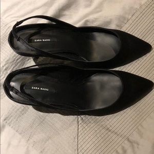 Black Zara high heels. About 3” heals